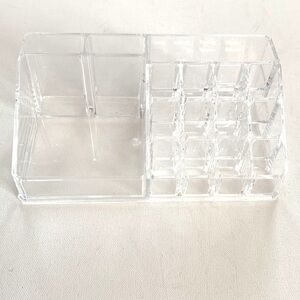 Acrylic clear makeup storage container